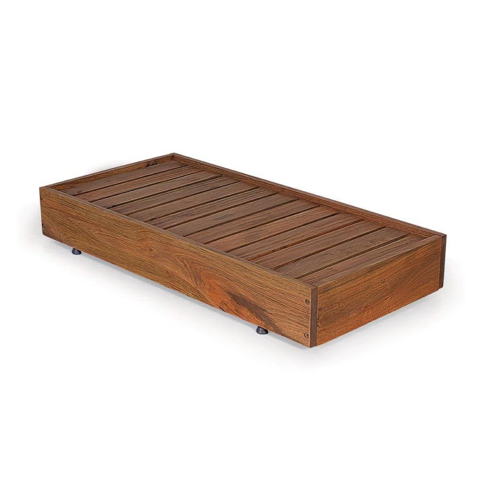 Mesa Lateral Versatti Rustic Viva Ligna Nogueira