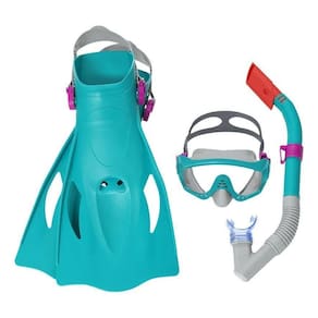 Kit De Mergulho Snorkel Com Máscara E Pé De Pato Spark