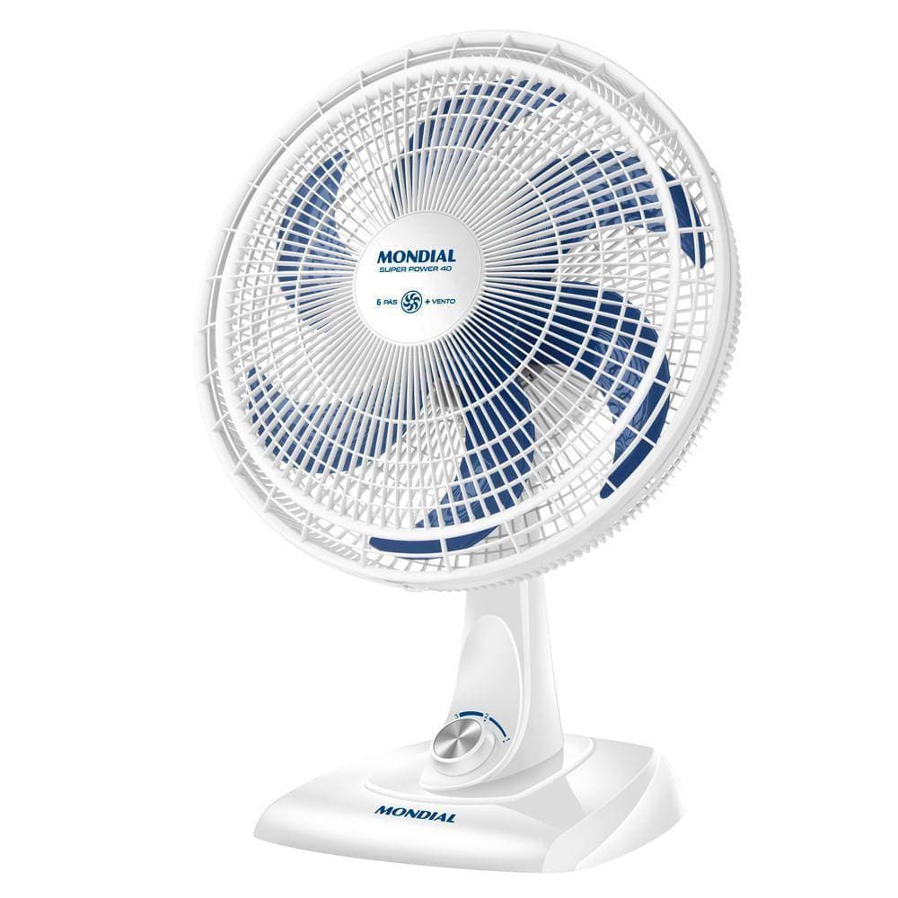Ventilador De Mesa Mondial - 06 Pás - Vsp-40-w Vent 40cm Vsp-40-w 220v/60hz Super Power