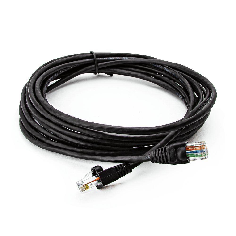 Cabo De Rede Nexans Cat5e Montado Preto - 5 Metros