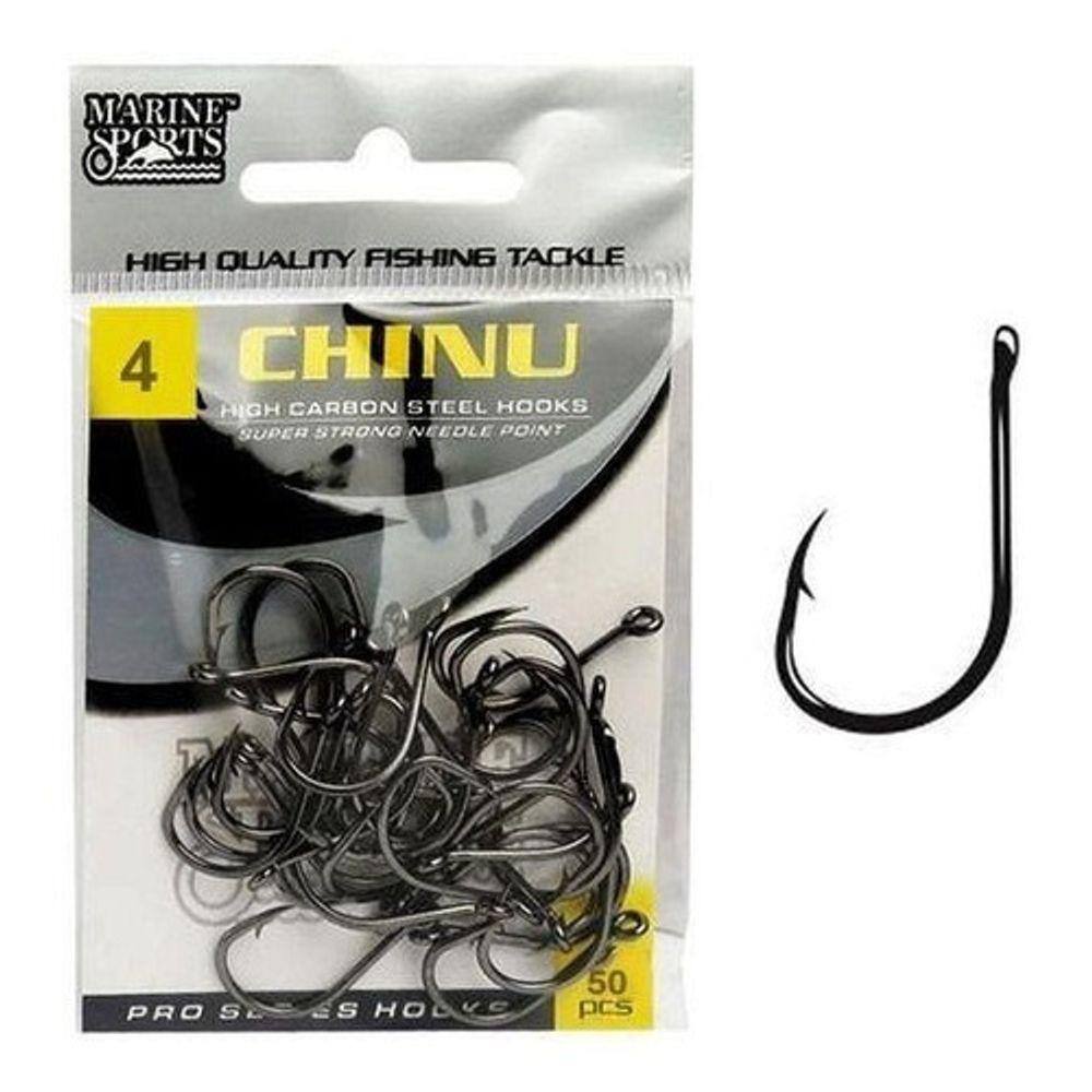 Anzol Nr 4 Marine Sports Chinu Black Piau Pacu Tambacu 50un