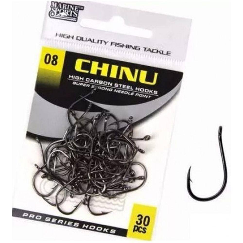 Anzol Nr 8 Marine Sports Chinu Black Ultra Resistente 30 und