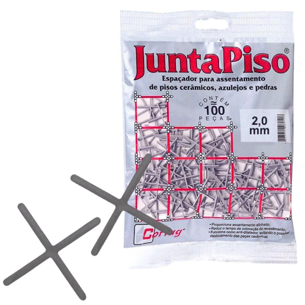Kit C/ 100 Espaçador Juntapiso 2mm Cortag