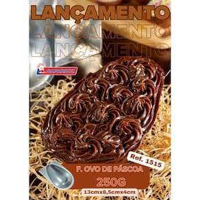 Forma Caparroz Bolovo Ovo De Páscoa Pequeno 250G Lançamento Aluminio - Para Chocolate Ou Massa De Bolo