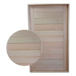 Porta Pivotante Madeira Maciça Eucalipto 2,13x0,87