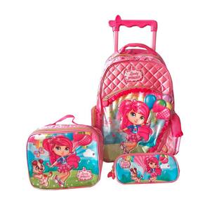 Kit Mochila rodinha/carrinho La frutica
