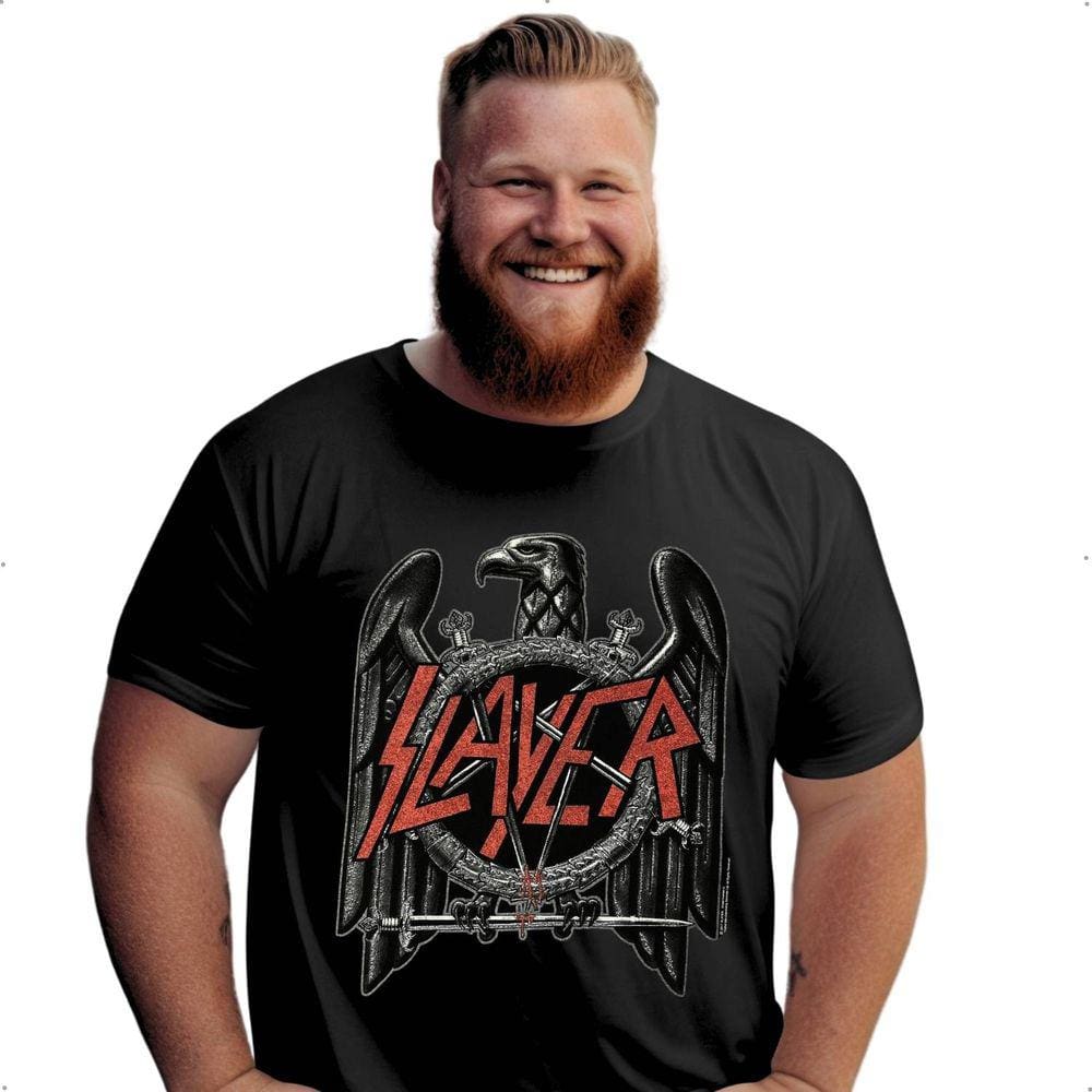 Camiseta Slayer Eagle Tee Oficial Banda De Rock Unissex