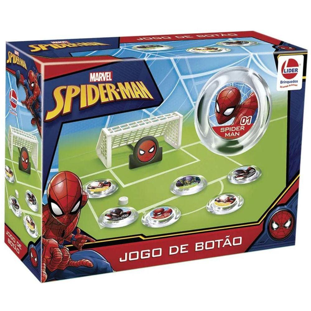 Futebol De Botão Jogo De Mesa Clássico Homem-Aranha Marvel Avengers Brinquedo Infantil Para Crianças +3 Anos
