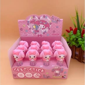 Cola Bastão Branca Escolar 8g Goodluck 1 Unidade - Weibo | Kwaii | Anime | Boneca | Desenho | Infantil | Colorido |