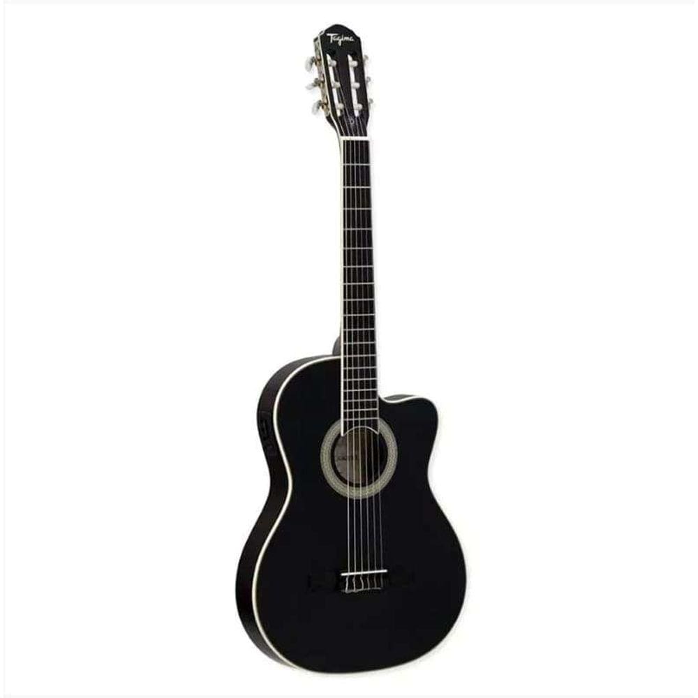 Violão Tagima Cartagena Nylon Elétrico Agathis Latin America Preto BKS
