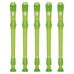 Kit 5 Flautas Doce Soprano Germânica Em C YRS-20G Verde Yamaha
