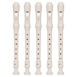 Kit 5 Flautas Doce Soprano Barroca Em C YRS-24B Yamaha