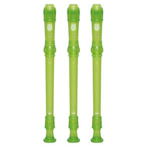 Kit 3 Flautas Doce Soprano Germânica Em C YRS-20G Verde Yamaha