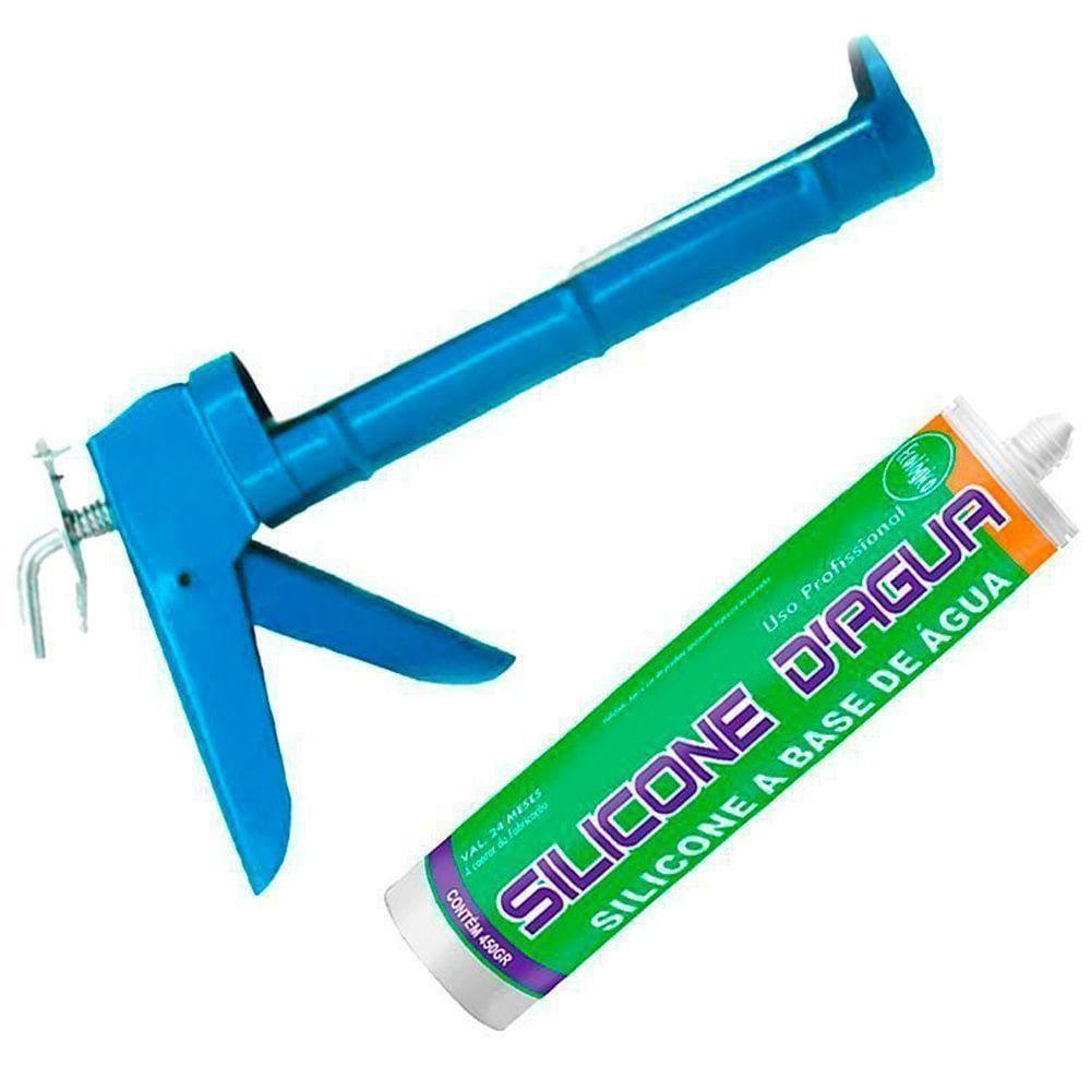 Adesivo Silicone Acrilico Bronze 450G Com Aplicador