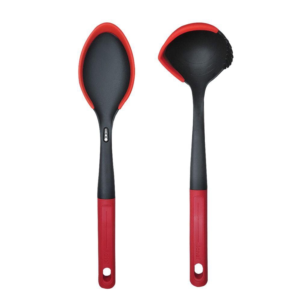 Colher e Concha de Silicone Ichef Polishop - Red