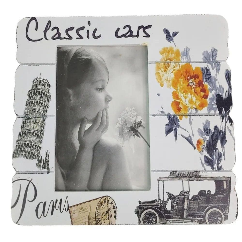 Porta Retrato 10x15 Moldura Paris Classico Kit 10 Unidades Flores Decoraçao