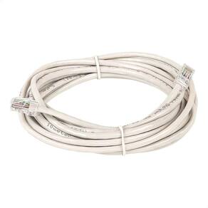 Cabo De Rede Cat5e Montado Branco - 5 Metros