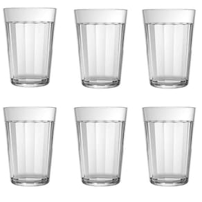 Jogo 6 Copo Americano Em Vidro Long Drink 300Ml Nadir