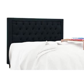 Cabeceira Cama Box Estofada Queen Queen Baronesa Plus Suede Negro - Simbal