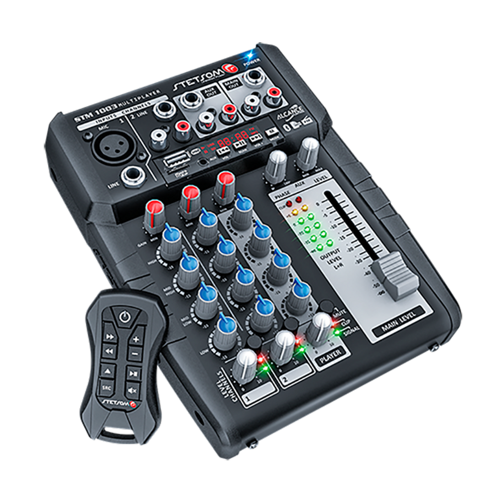 Mesa de Som Automotivo Stetsom Stm1003 Multiplayer 3 Canais