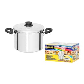 Panela A Vapor - 5 Em 1: Caçarola, Lavador, Escorredor, Aquecedor E Cuscuzeiro. Sem Caixa