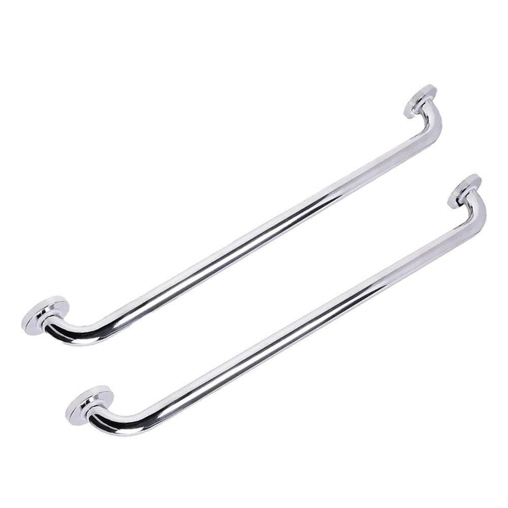 Alça Barra De Apoio Aço Inox Kit 2 Uni Suporte 70cm Box Banheiro Acessibilidade Gestante Idoso