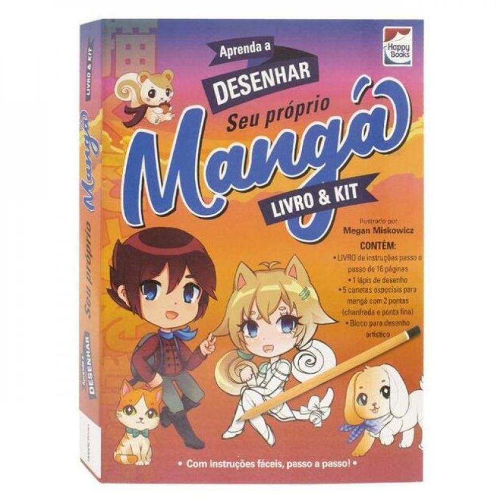 Livro & Kit: Aprenda A Desenhar Mangá