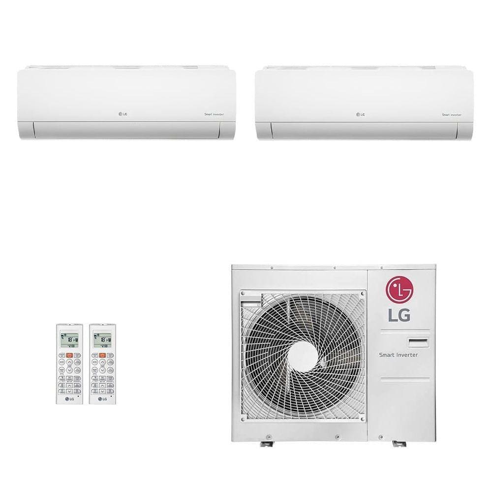 Ar-Condicionado Multi Split Inverter LG 30.000 (1x Evap HW 12.000 + 1x Evap HW 24.000) Quente/Frio 220V - 220V