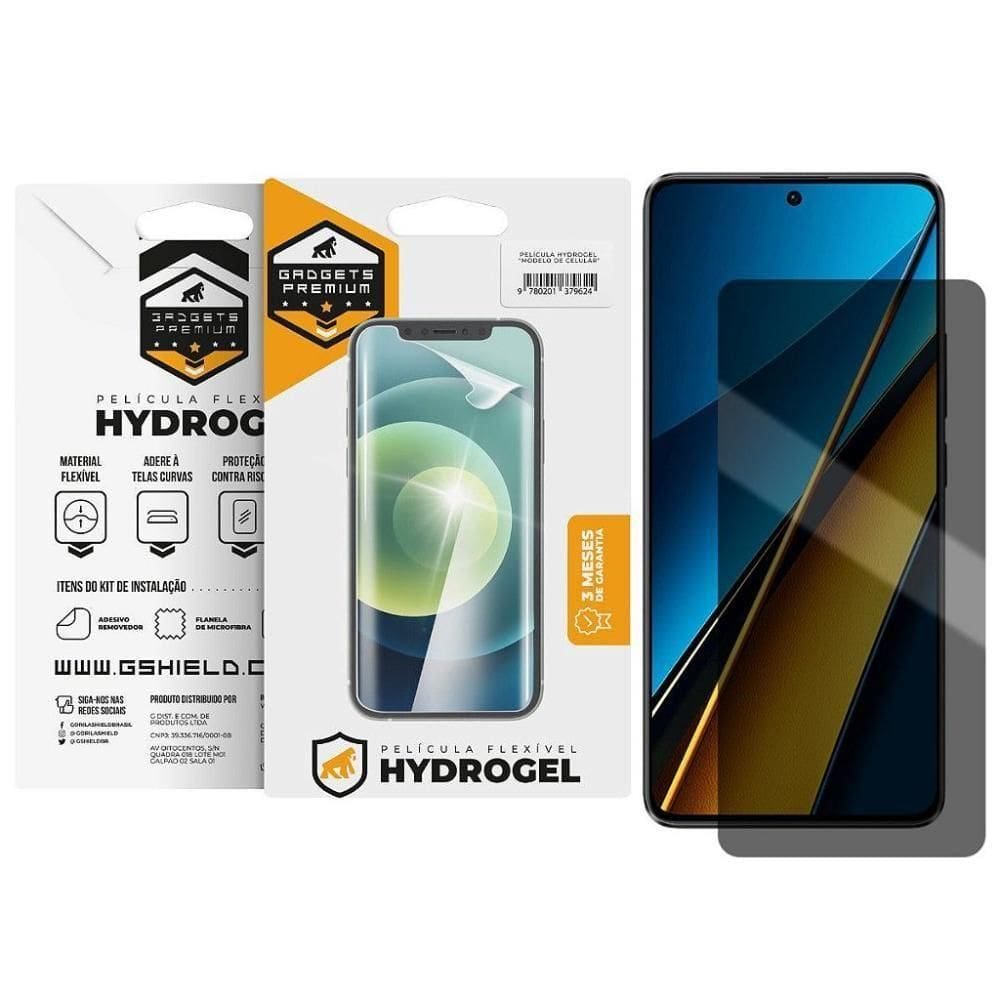 Película Para Poco X6 5g - Privacidade Hydrogel - Gshield