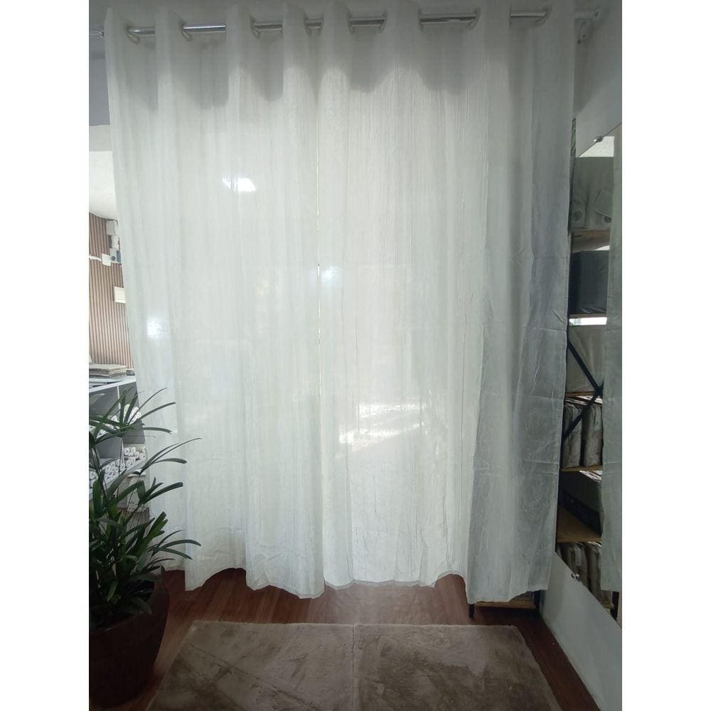 cortina cetim satiné pérola 2.30X2.64 mts.