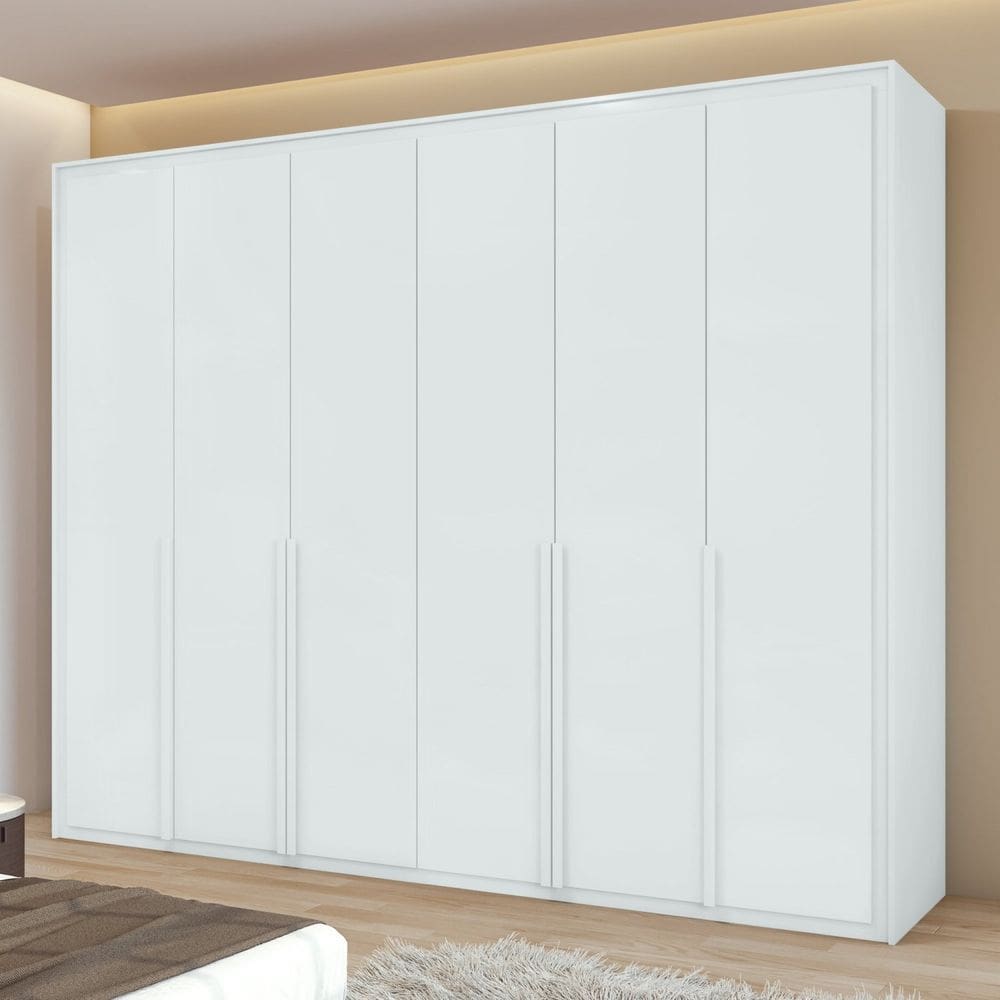 Guarda-roupa 6 Portas 6 Gavetas 100% Mdf Detroid