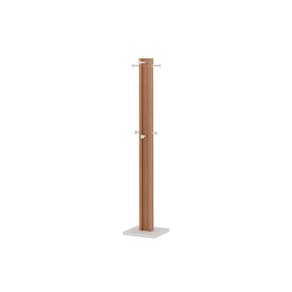Cabideiro de Quarto Mancebo de Chão AZ1018 Amêndoa/Branco - Tecno Mobili