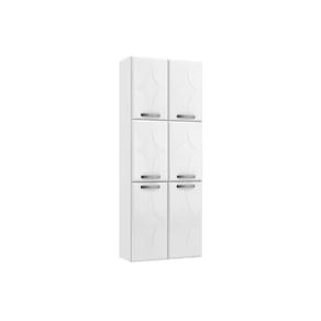 Paneleiro de Cozinha Rubi Aço c/ 6 Portas 70cm Branco - Telasul