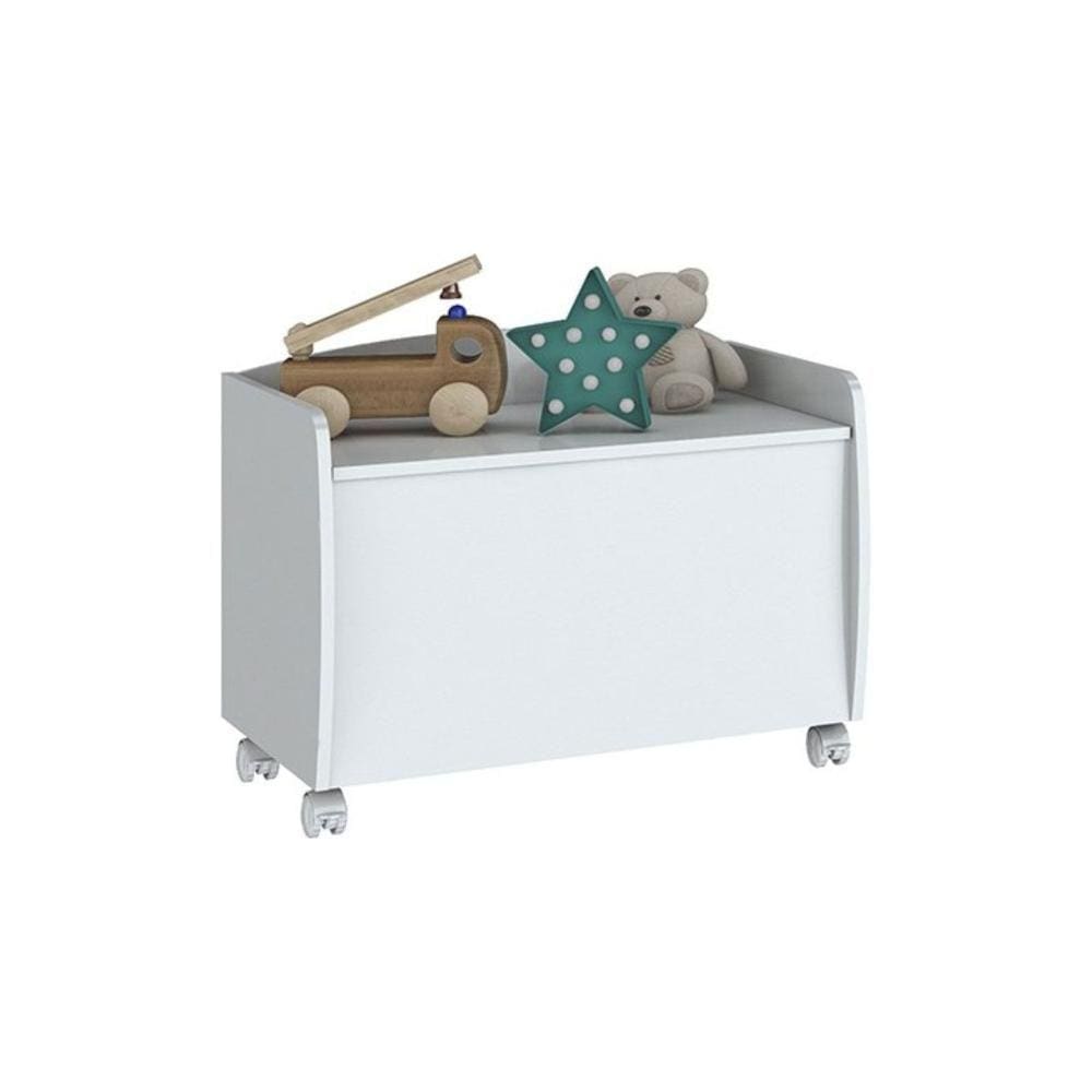 Cômoda de Quarto Baú Aquarela c/ 1 Porta Branco - Henn