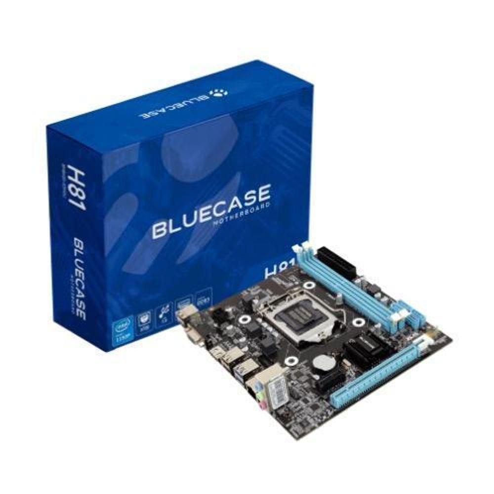 Placa Mãe 1150 Bluecase Bmbh81 Intel Ddr3 Usb 3.0 Vga Hdmi