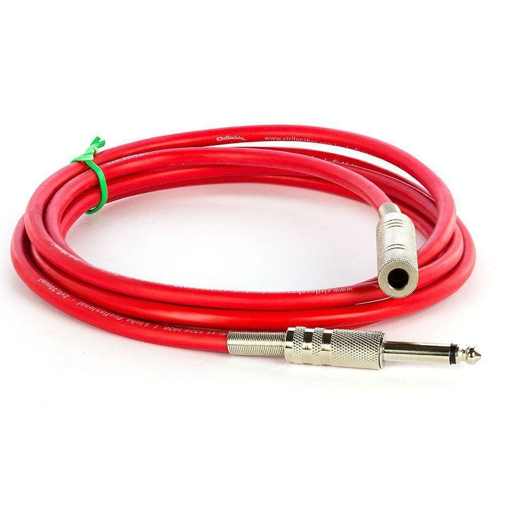 Extensão P10 Mono Vermelho - 25 Metros