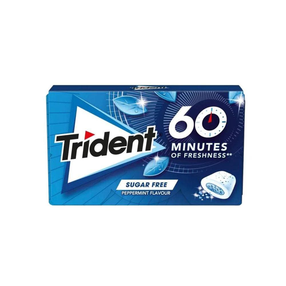 Chiclete Trident 60 Minutes Peppermint Importado 20g