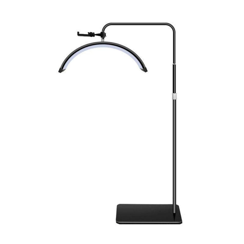 Luminária Piso Led Arco Meia Lua Estética Cílios Maquiagem