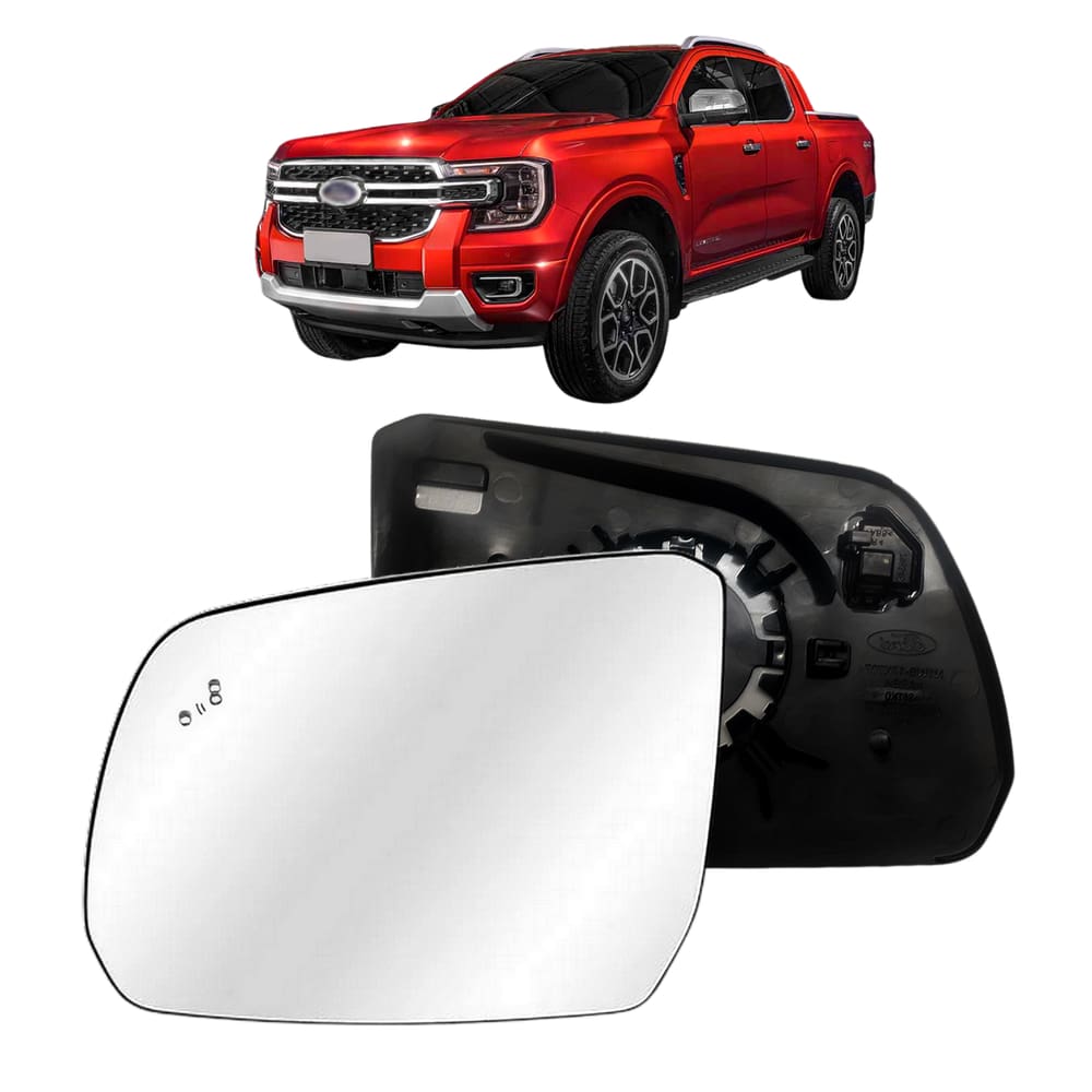 Lente Retrovisor Com Base Ranger 2023> Com Sensor Motorista
