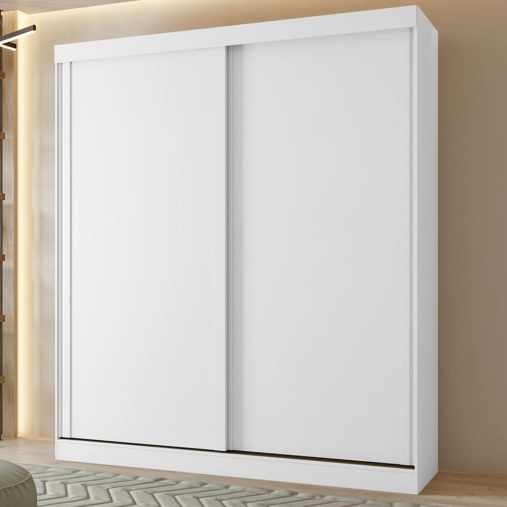Guarda-roupa Casal 2 Portas 2 Gavetas Zeine Branco