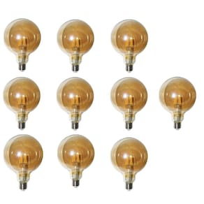 Lampada Ballon 38w Multi Filamento Kit 10 Uni Branco Quente Luz Led Retro Decoraçao Vintage
