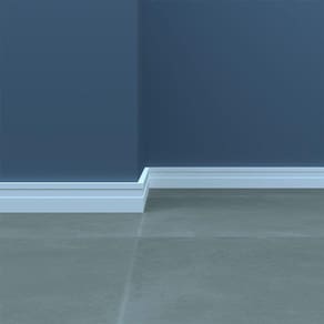 Rodape De Eva Autocolante Branco 5,0Cm X 1,0Cm Rp16 10M