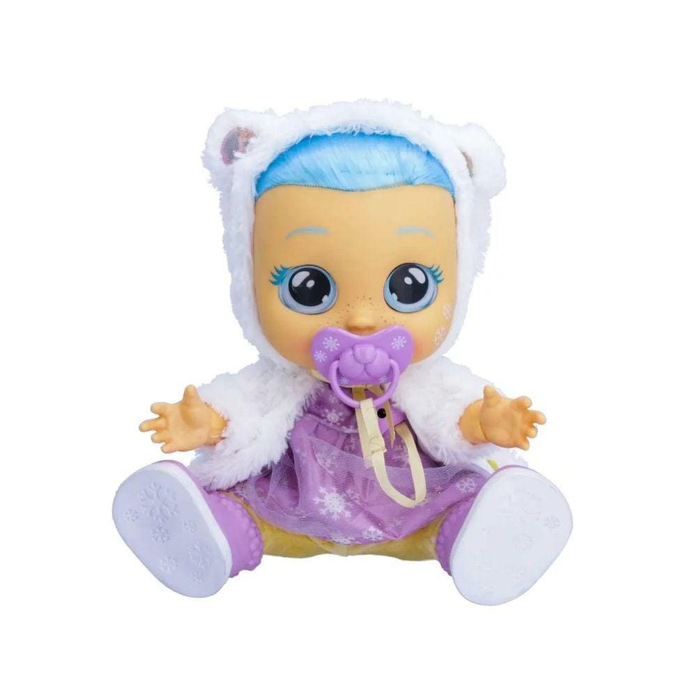 Boneca Crybabies Dressy Kristal Chora de Verdade Tosse Emite Sons de Bebê Multikids BR2144