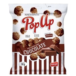 Pipoca Chocolate Pop Up Bel 50g