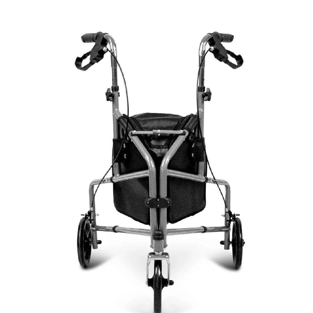 Andador Dobrável 3 Rodas D11 Dellamed Preto