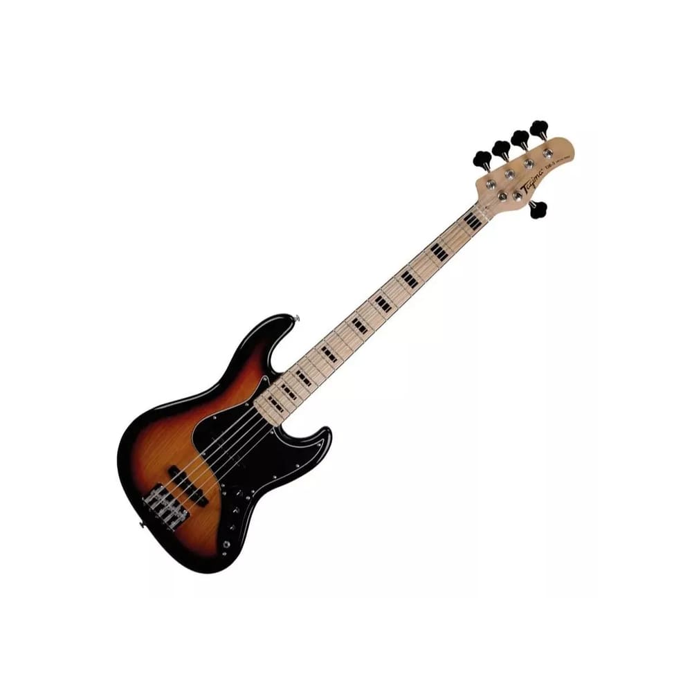 Contra Baixo Eletrico Tagima Tjb5 5 Cordas Sunburst Orientação Da Mão Destro