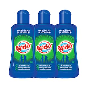 Repelente Repelex Loção 100ml - Kit c/ 3 unidades