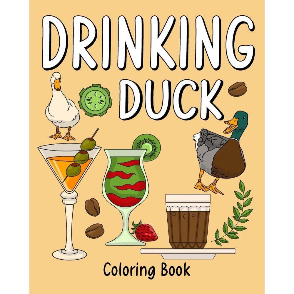 Drinking Duck Coloring Book