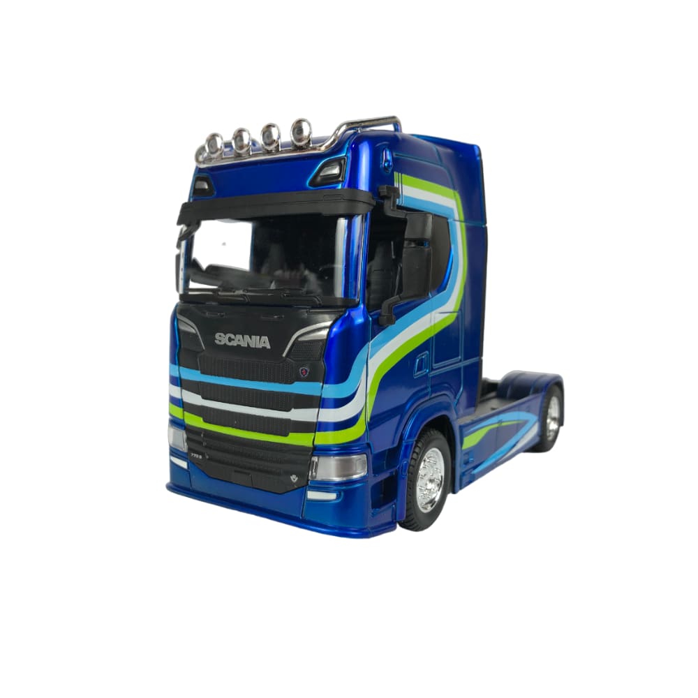 Scania 770S 1:43 Bburago 18-31468 Camion avec pression Bleu Scania 770S 1:43 Bburago 18-31468 Camion avec pression Bleu