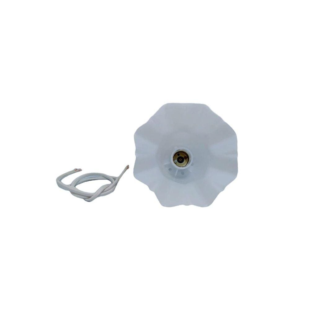 Globo Tulipa Flor Caracol Aberto Para Ventilador Loren Sid
